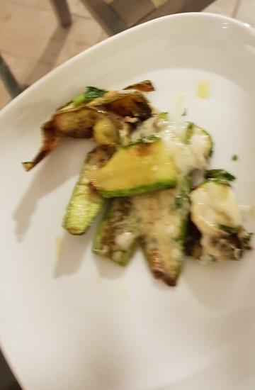 Courgette with pecorino