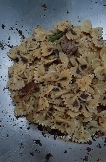 farfalle,guanciale, trufffles