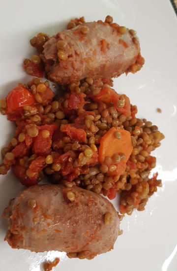 lentils Salsicce