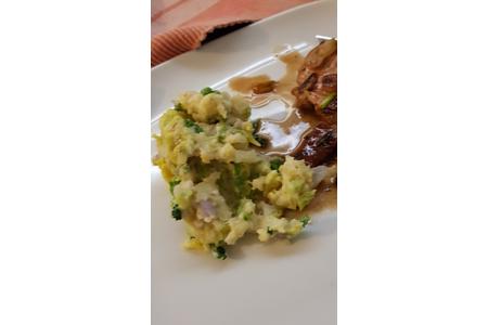 potato mash with veggies